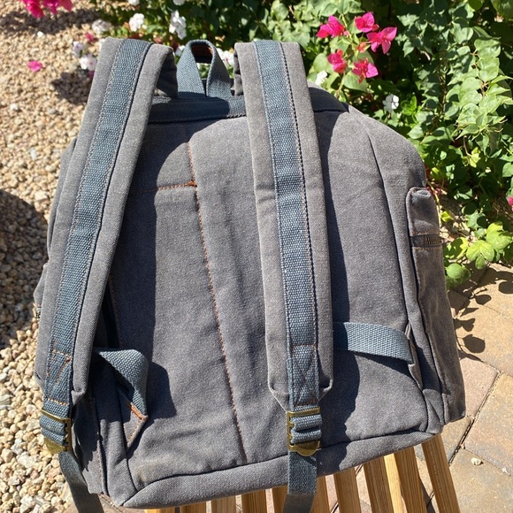 Gearonic Canvas Backpack Rucksack for Travel Canvas Laptop Backpack - Picture 3 of 6